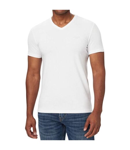 Mens Cotton Extra-slim T-shirt Pure White Guess