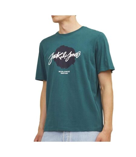 T-Shirt bleu homme jack & jones whtiley - l