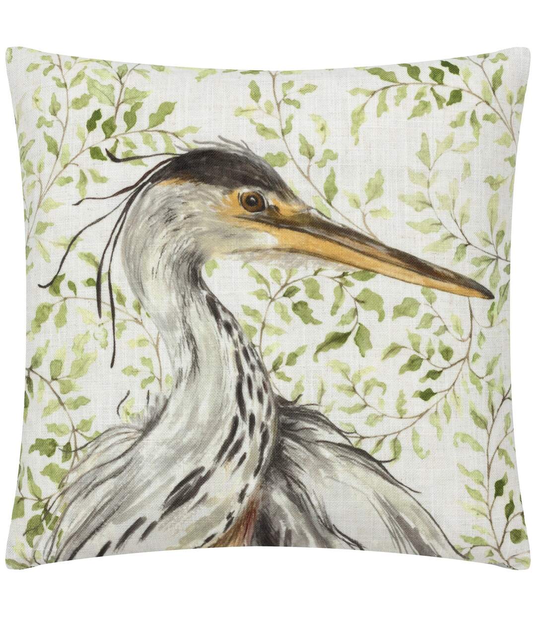 Shugborough traditional heron cushion cover 43cm x 43cm multicoloured Evans Lichfield