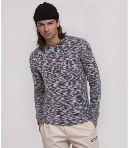 Pull Homme Rouge Col Rond -  Manches Longues en Maille Fine - Style Sportwear- Confort Optimal