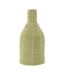 Vase Bouteille Design Pointillés Jonc de Mer 50cm Vert-1