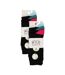 6 Pack Ladies Bamboo Socks: Plain Dress Socks with Unique Foot Patterns-2