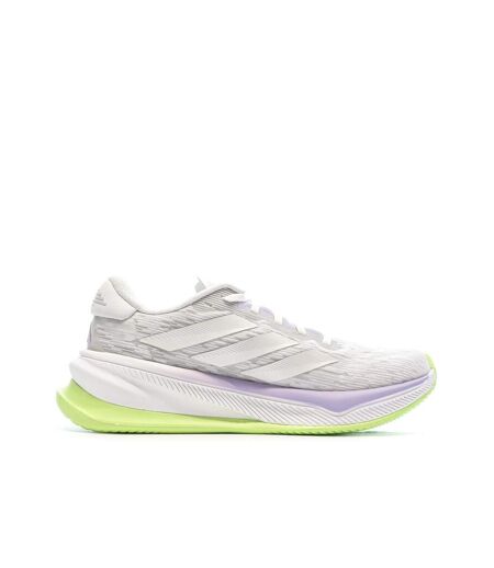 Chaussures de running blanches/jaunes femme adidas supernova