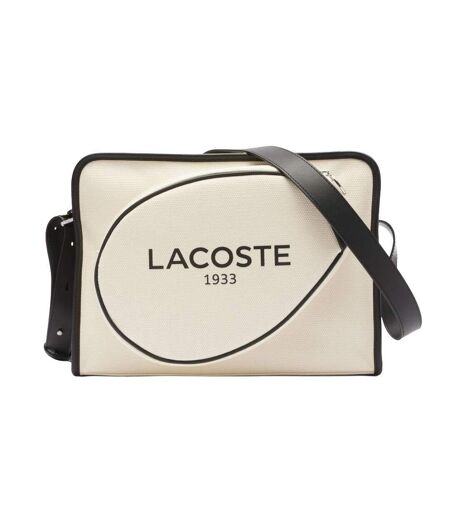 Sac à bandoulière beige femme lacoste canvas