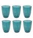 Lot de 6 Gobelets Réutilisables Estiva 38cl Bleu Pétrole-1