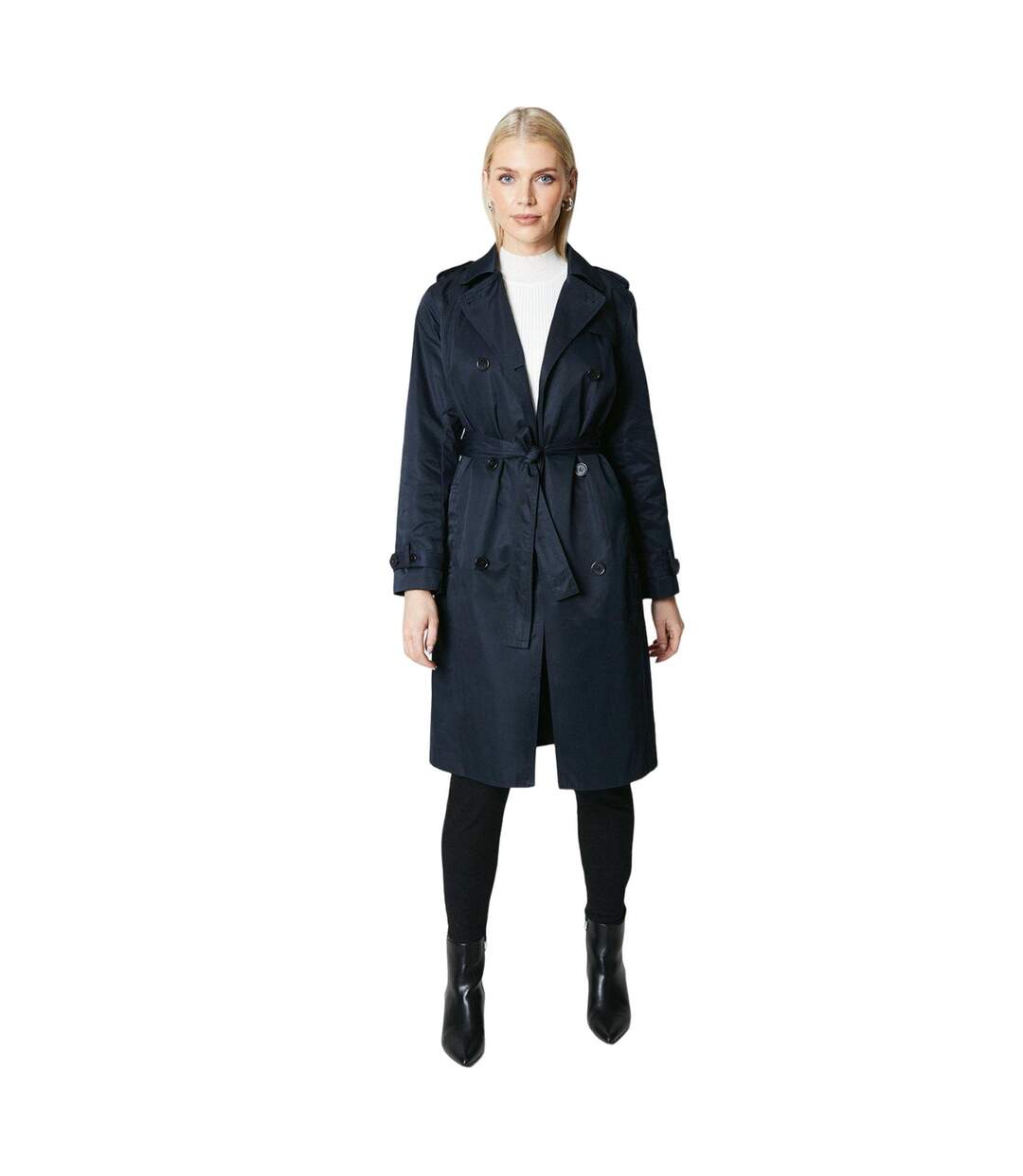 Trench premium femme bleu marine Principles-1