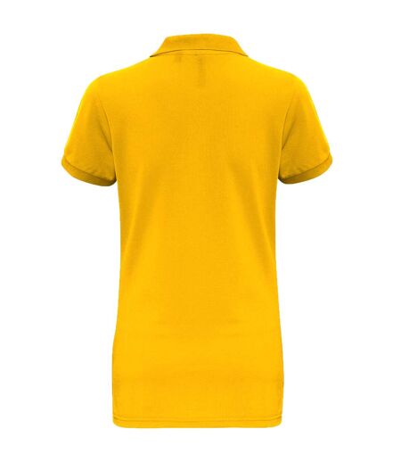 Asquith & Fox Womens/Ladies Short Sleeve Performance Blend Polo Shirt (Sunflower) - UTRW5354