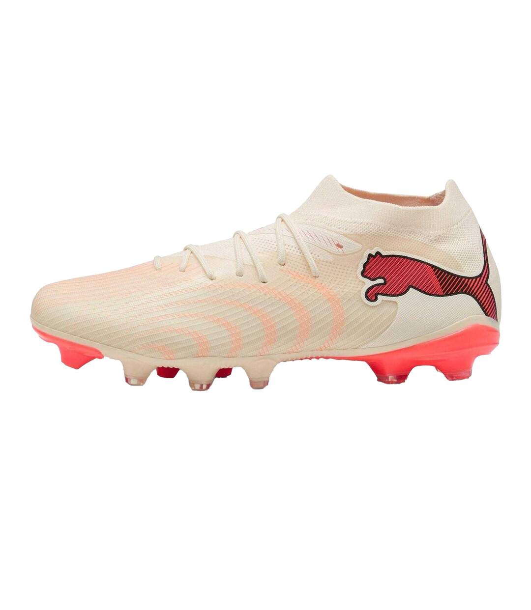 Mens Future 9 Match Firm Ground Football Boots Almond Red Puma-3