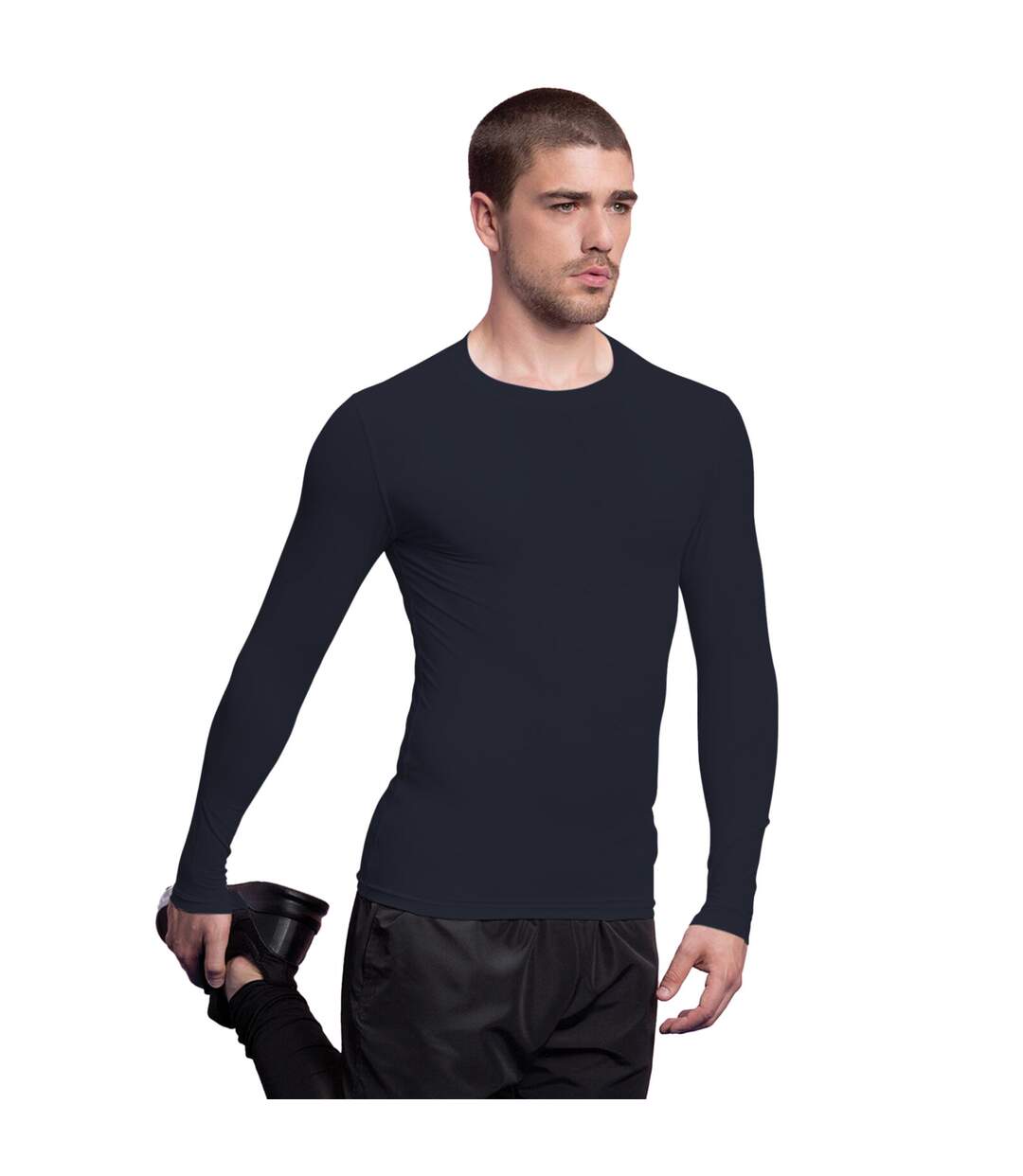 Warmtex T-shirt Thermique À Manches Longues Homme Bleu Marine GAMEGEAR-1