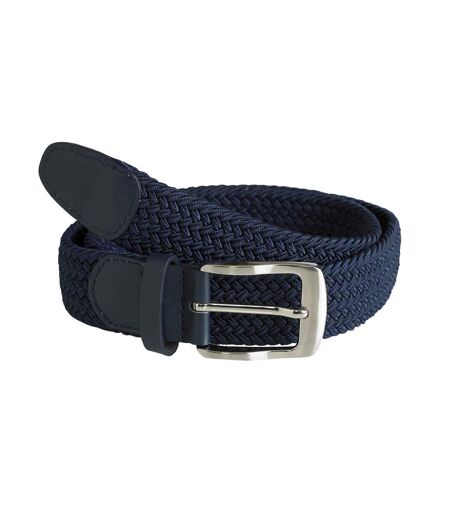 Duke Mens Dani King Size Stretch Braided Belt (Navy) - UTDC186