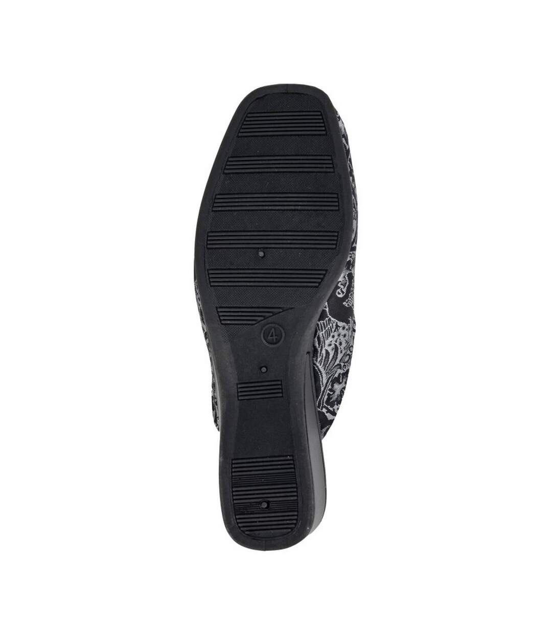 Chaussons Mules Priya Femme Noir Argenté Sleepers-2