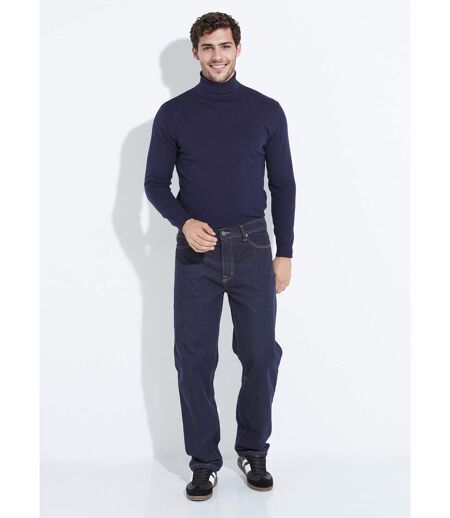 Jean denim 5 poches bas resserré, brut