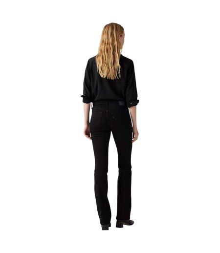 Womens/ladies Soft Bootcut Jeans Black Levis
