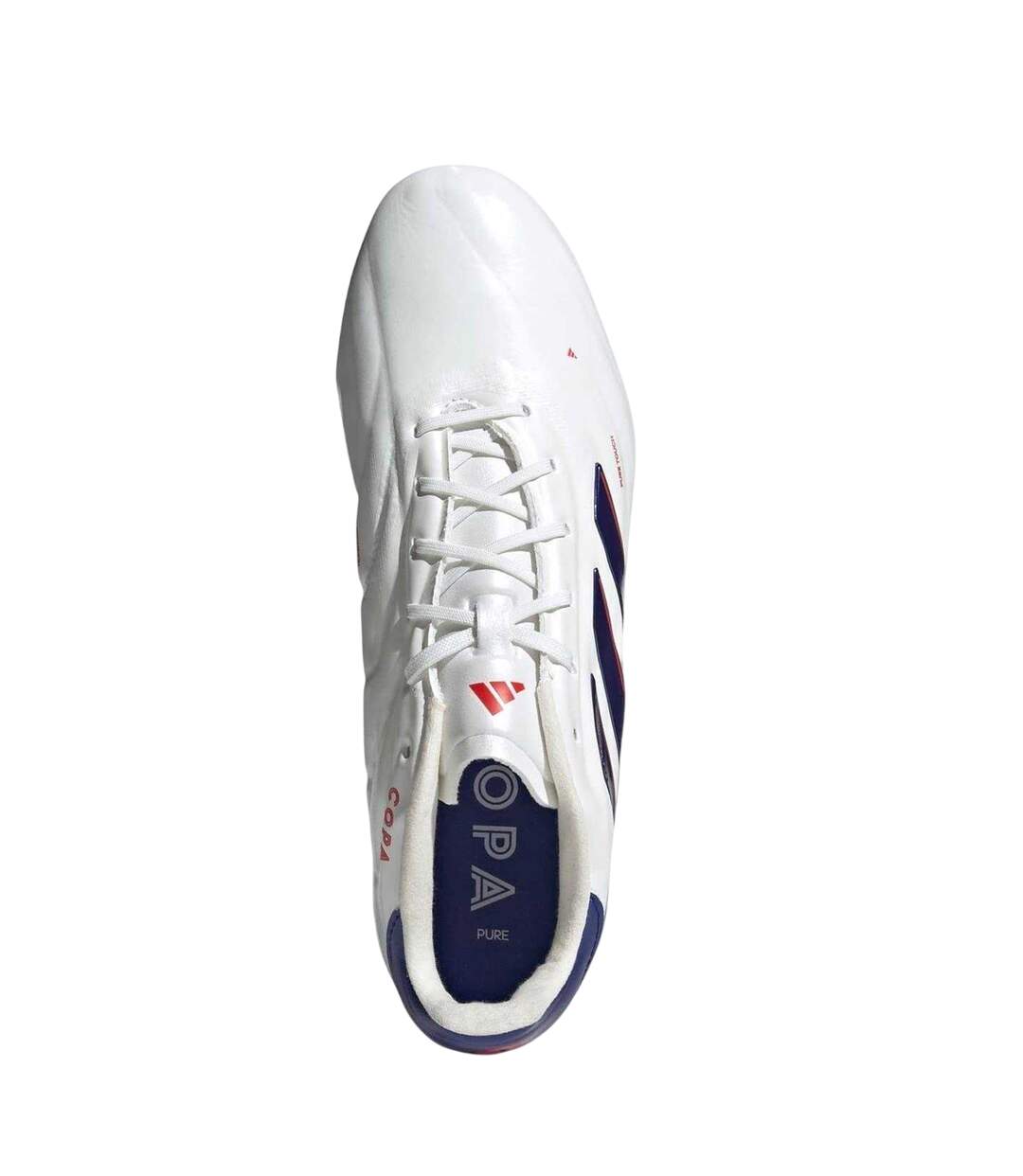 Mens Copa Pure Elite Calf Leather Firm Ground Football Boots White Blue Adidas-4