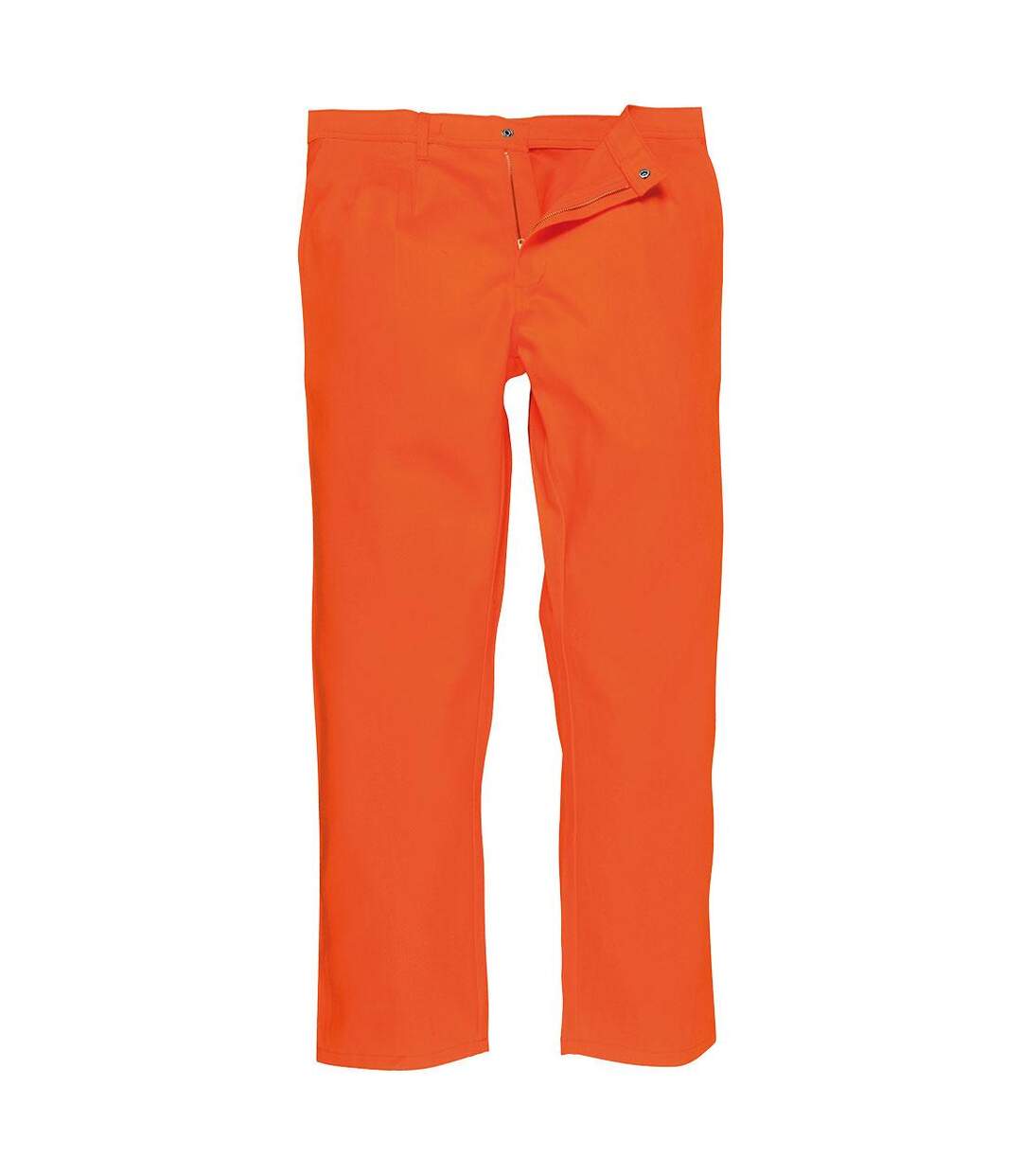 Mens bizweld work trousers orange Portwest-1