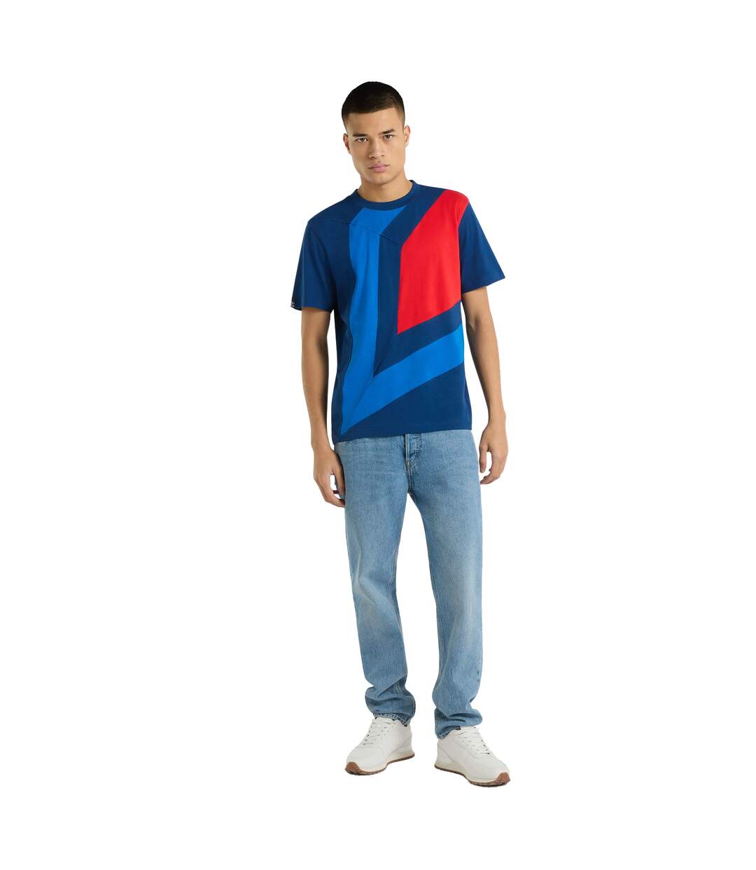 Mens diamond logo t-shirt estate blue Umbro-3