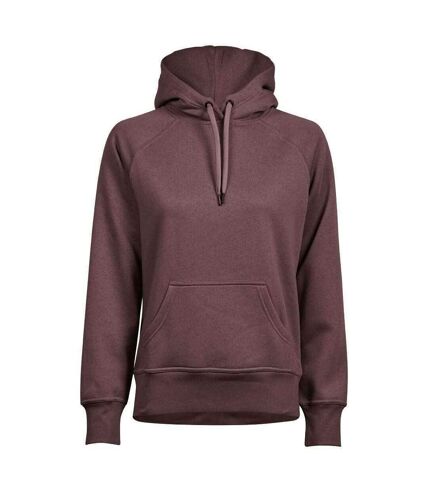 Tee Jays Womens/Ladies Raglan Hooded Sweatshirt (Grape)