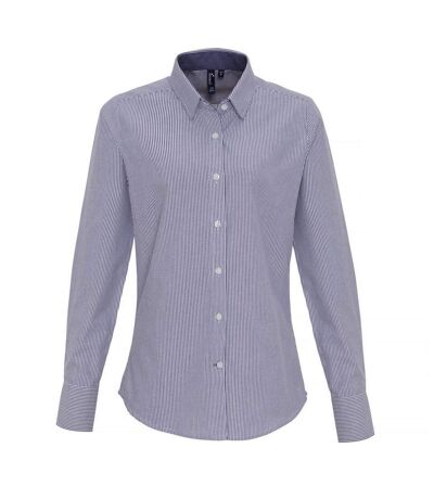 Blouse femme blanc / bleu marine Premier