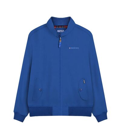 Mens Shower Resistant Harrington Jacket Royal Blue Lambretta