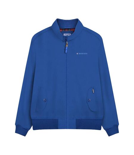 Mens Shower Resistant Harrington Jacket Royal Blue Lambretta