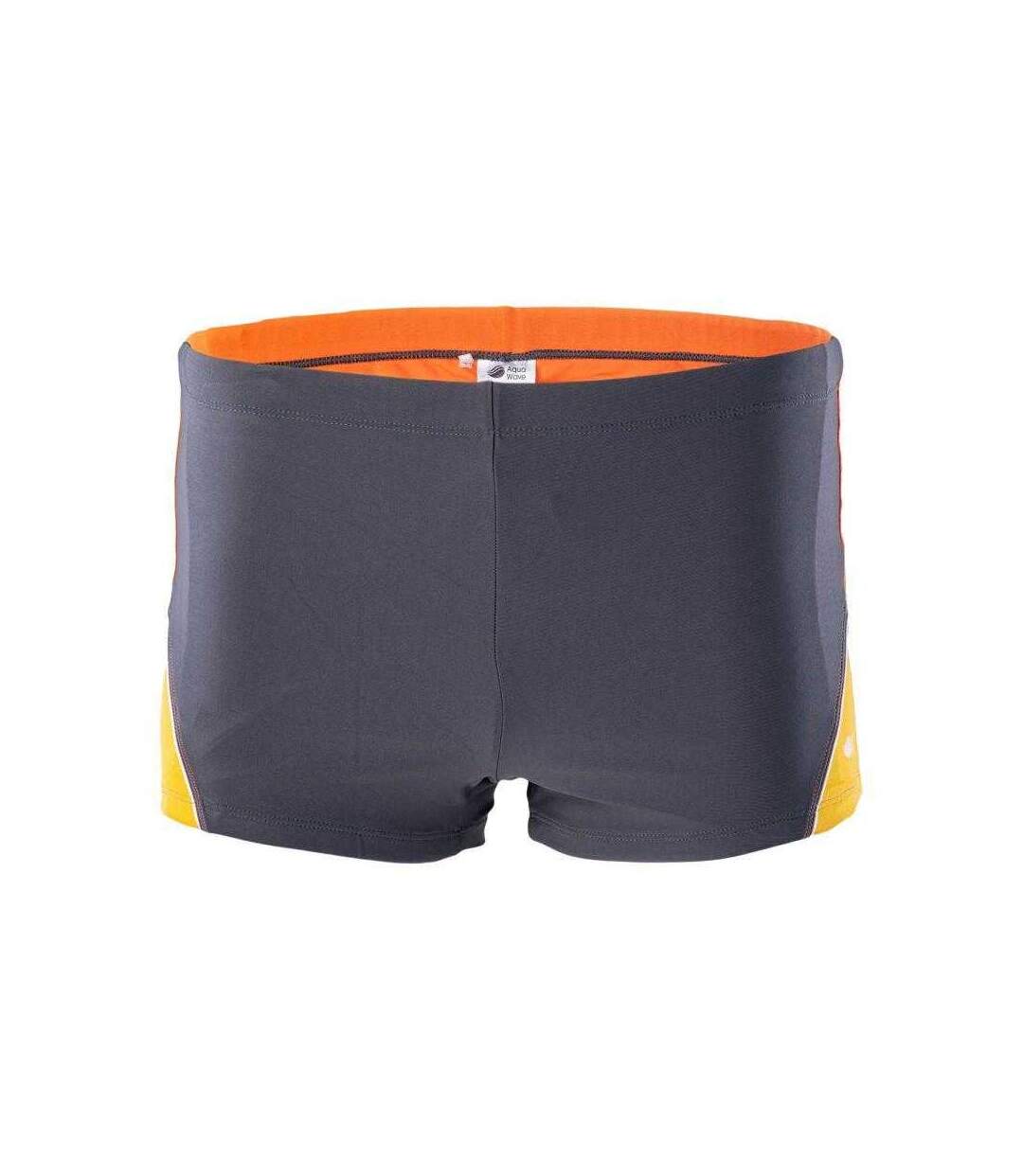Mens Helder Colour Block Swimming Trunks Orange Grey Aquawave-1