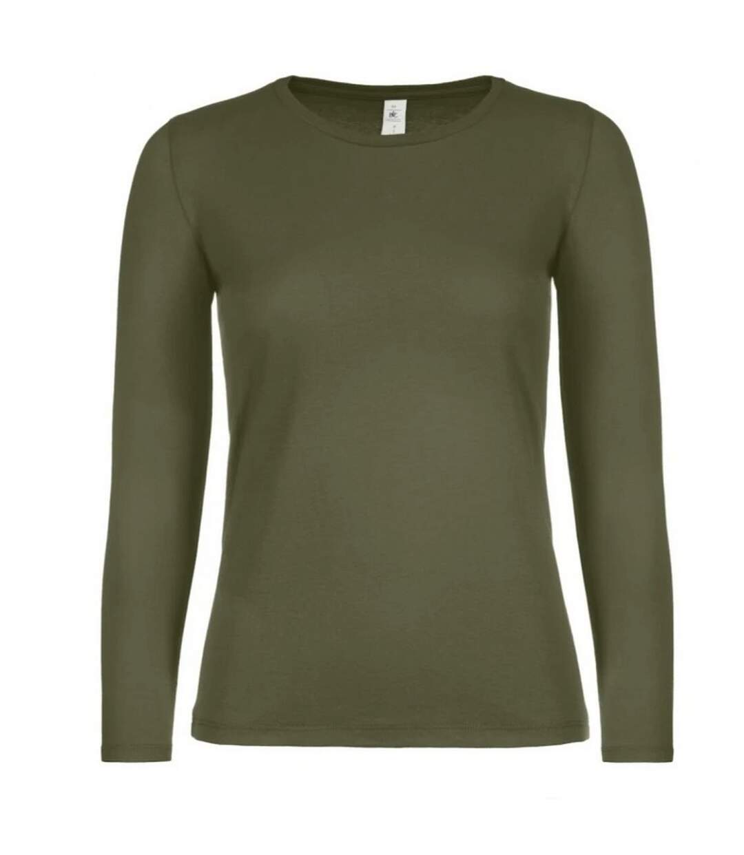 T-shirt Manches Longues #e150 Femme Vert Kaki B&C-1