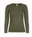 T-shirt Manches Longues #e150 Femme Vert Kaki B&C-1