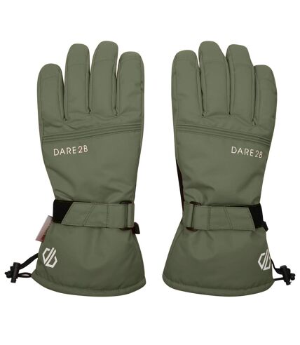 Mens worthy ski gloves olivine green Dare 2B