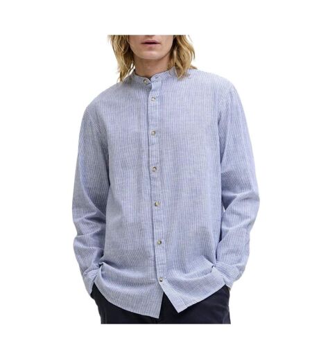 Chemise bleu/blanche homme jack & jones jjesummer