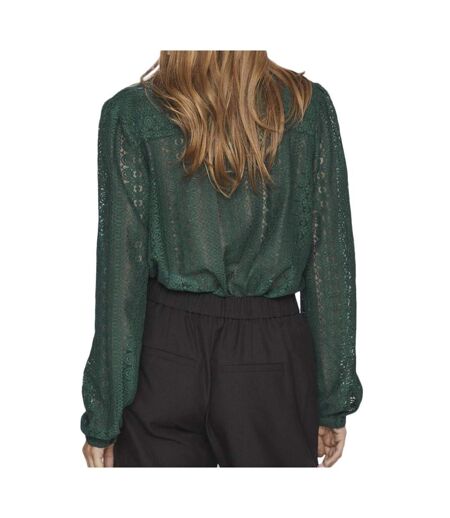 Blouse Verte Femme Vila Chikka - L