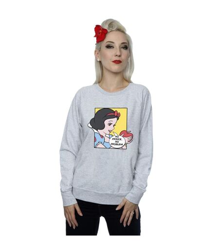Disney Princess Womens/Ladies Snow White Pop Art Sweatshirt (Heather Grey)