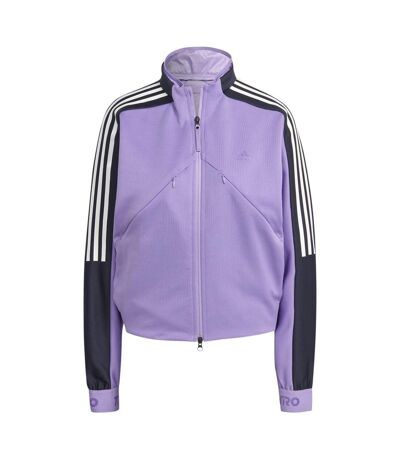 Womens/ladies tiro suit up advanced track top violet Adidas