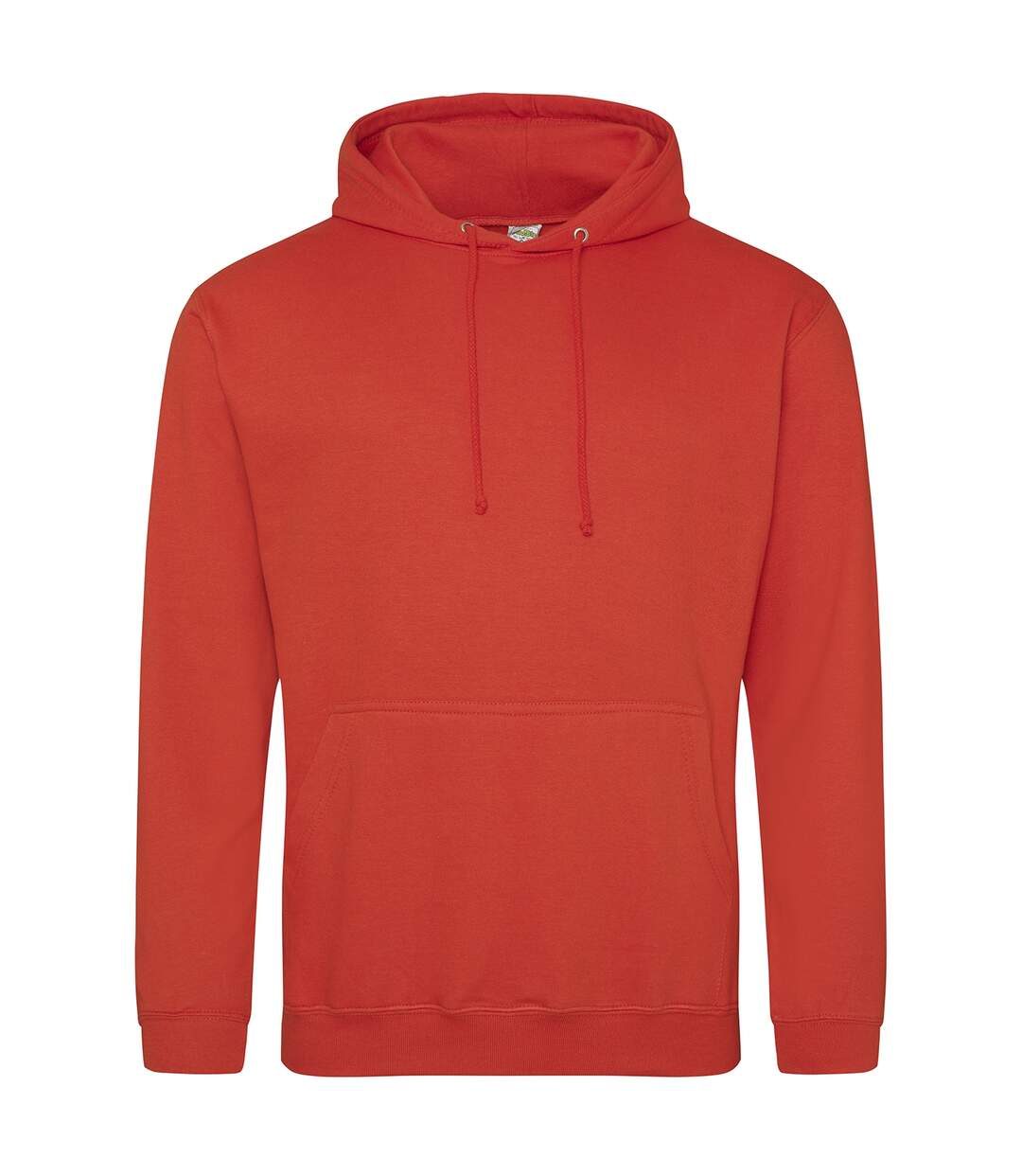Mens College Hoodie Sunset Orange Awdis-1
