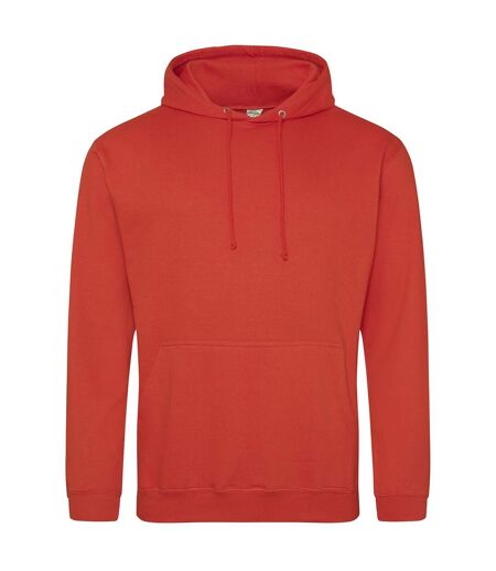 Sweat à capuche college homme rouge orangé vif Awdis