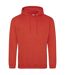 Mens College Hoodie Sunset Orange Awdis-1