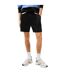 Mens Fleece Flag Logo Sweat Shorts Black Tommy Jeans-4