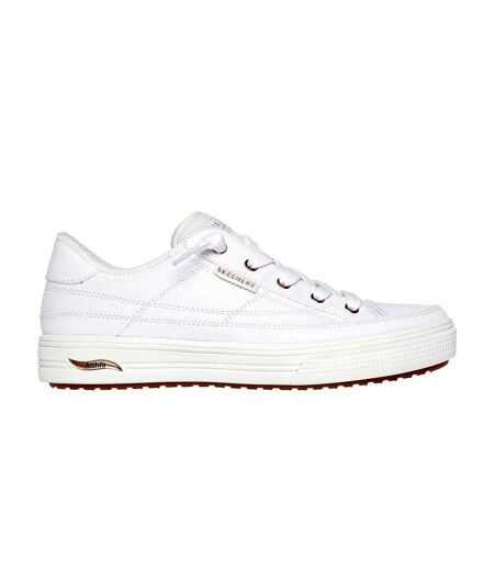 Womens/ladies arcade meet ya there arch fit trainers white Skechers