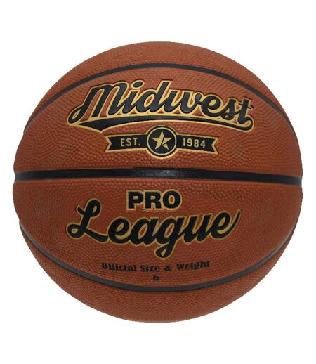 Midwest - Ballon de basket PRO LEAGUE (Marron clair) (Taille 6) - UTRD1221