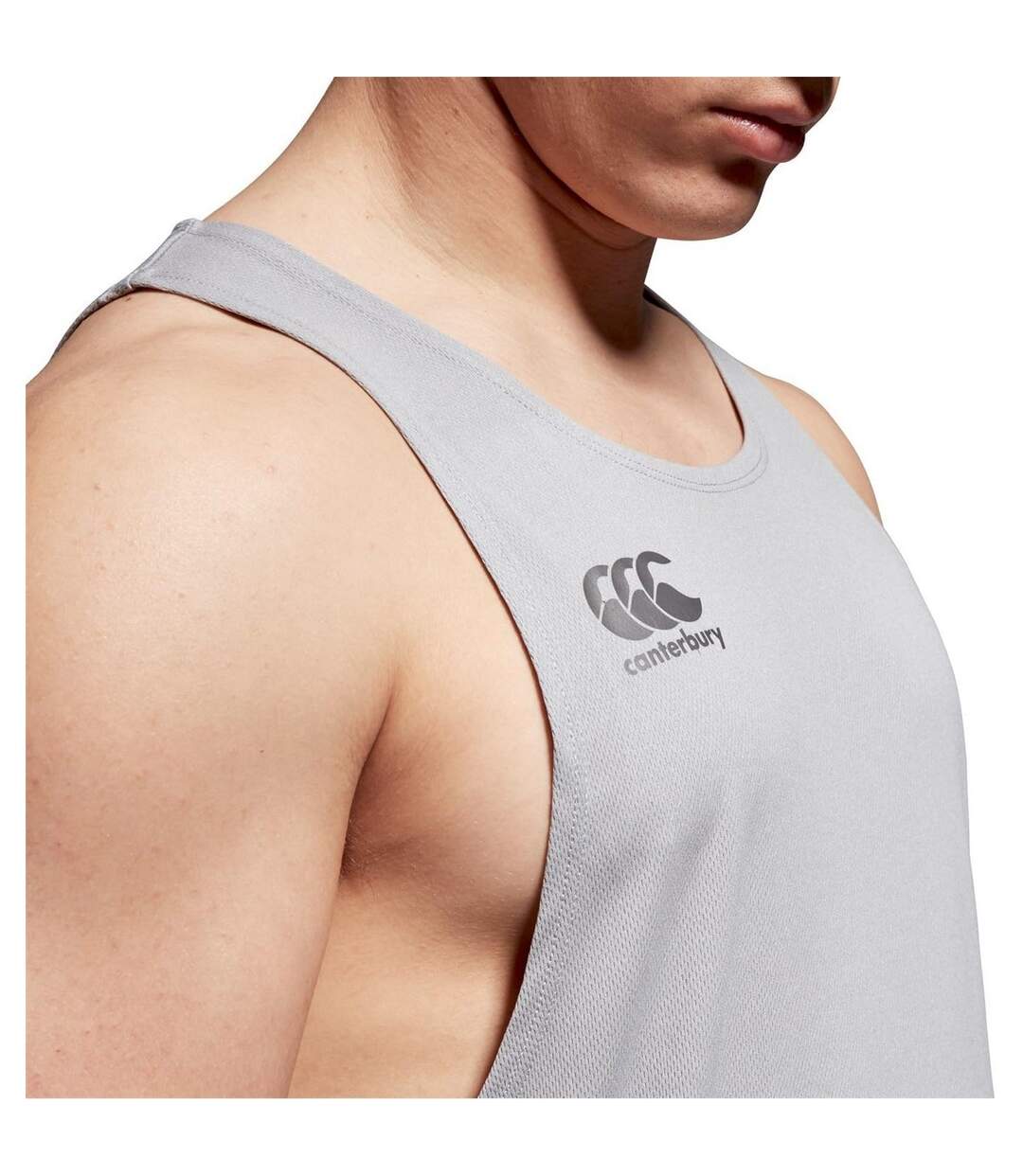 Mens Super Light Tank Top Classic Marl Canterbury-4