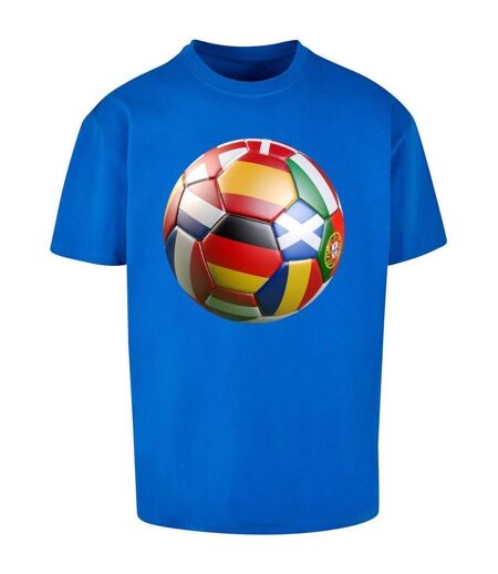 T-shirt Footballs Coming Home Europe Tour Homme Bleu Cobalt Mister Tee