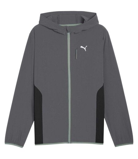 Mens Flex Woven Sport Tracksuit Dark Grey Puma