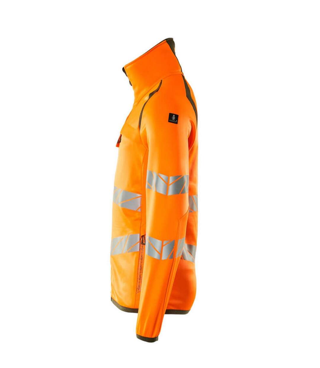 Veste Polaire Accelerate Safe Homme Orange Fluo Vert Kaki Foncé Mascot-4