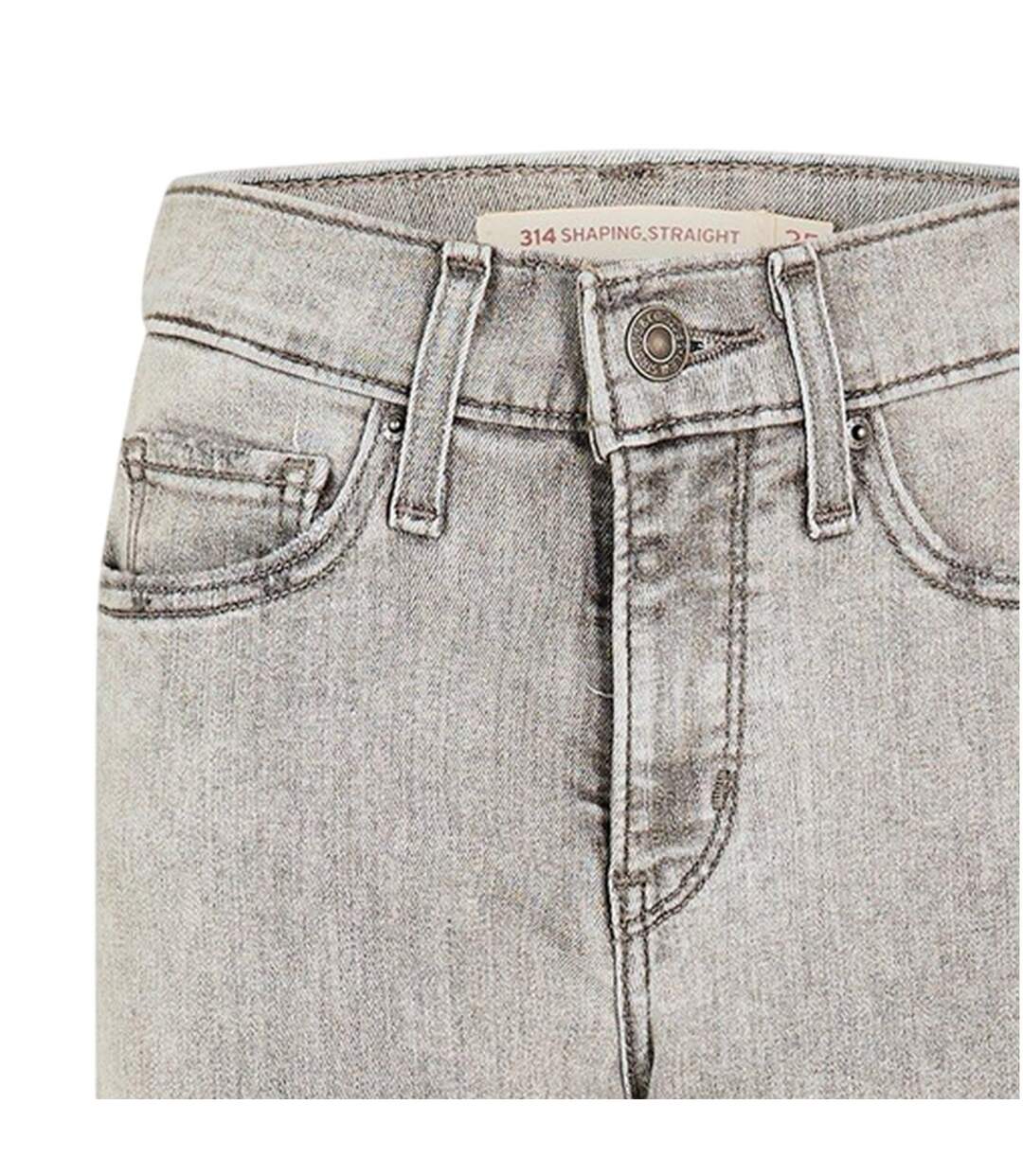 Womens/ladies High Rise Straight Leg Jeans Cancel Club Levis-4