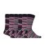 6 Pack Mens Colourful Striped Patterned Dress Cotton Socks in 7 Styles-1
