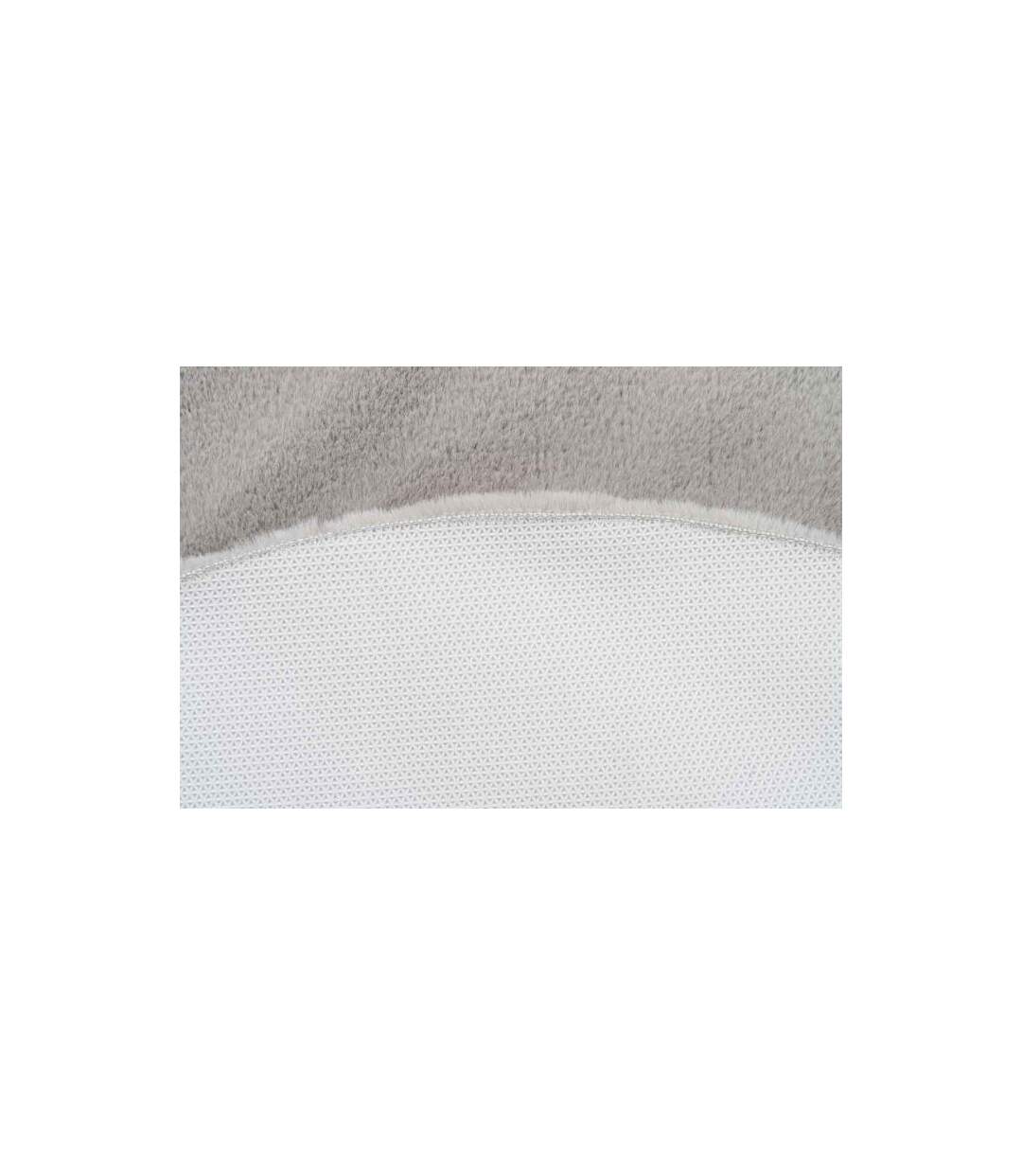 Tapis de Bain Fait à la Main Rabbit 100cm Gris Clair-4