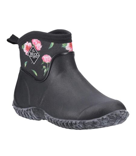 Womens/ladies muckster ii all purpose ankle boots black/peony Muck Boots