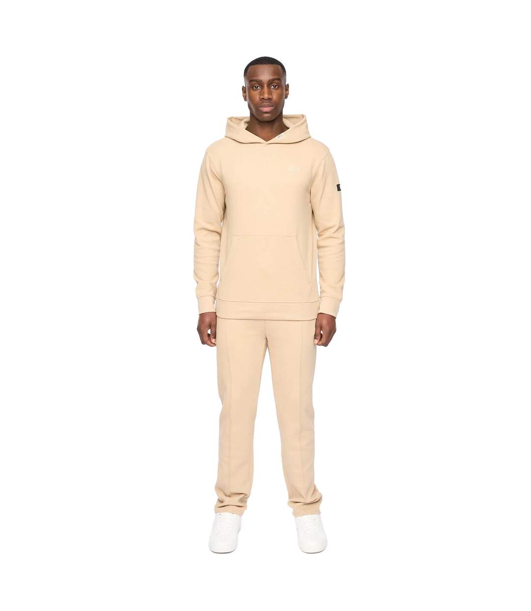 Sweat À Capuche Hannings Homme Beige Gris Duck And Cover-1