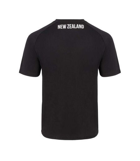 Mens New Zealand Rugby Crew Neck Regular T-shirt Black KooGa