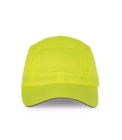 Casquette avec patch - Adulte - KP213 - jaune fluo