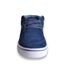 Basket basse homme de couleur bleu dessus cuir